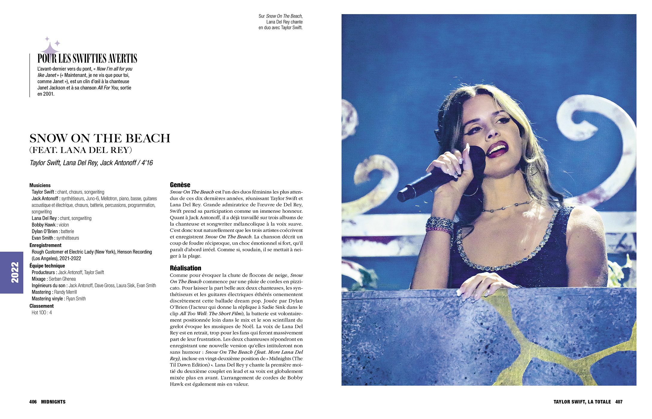 4e page intérieure de Taylor Swift La Totale