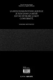 Vivienne Westwood - Véronique Bergen - E/P/A