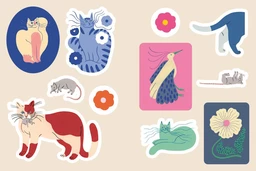 Chats collants : le livre des stickers -  - E/P/A